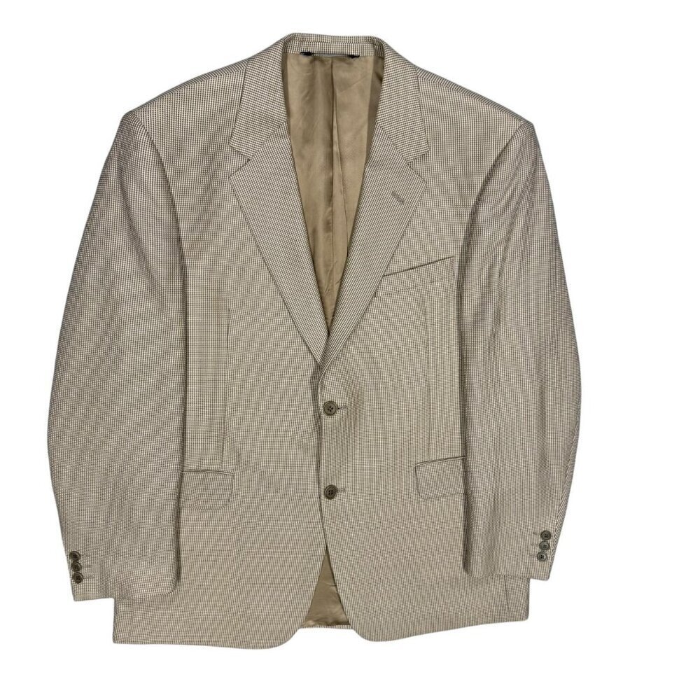 Coppley‎ Hopsack Blazer Wool Sport Coat "Cantoni" Beige 42R